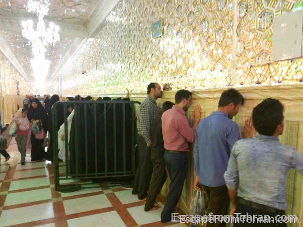 The Wailing Wall at Iman Reza Shrine Dar-al Hojjeh, Mashhad, Iran