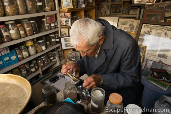 Mostafa Rahemi, Attari (Persian traditional medicine man) in Shiraz