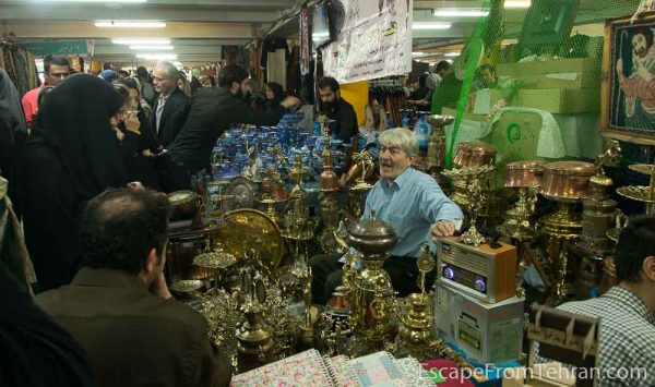 Shopping in and around Jome (JOE-meh) Bazaar, on Tehran's Jomhouri Ave.