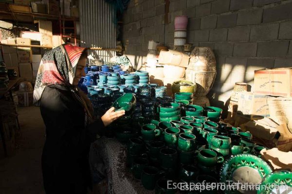 Shopping For Ceramics In Meybod, Yazd Province, Iran