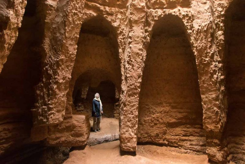 Qanat Of Shafiabad, On The Edge Of Dasht E Lut Desert, Kerman Province, Iran 