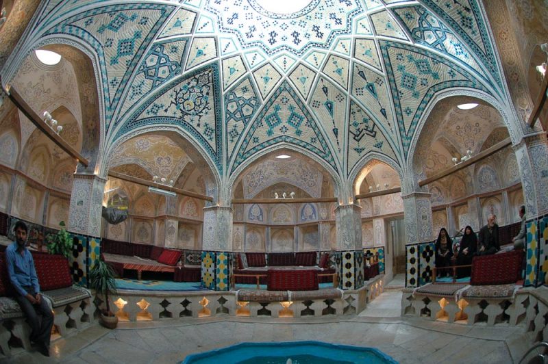 The Sultan Amir Ahmad bathhouse. Historical sites in kashan, iran (2006)